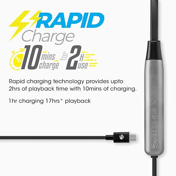 Zebronics Zeb Evolve Neckband +  Icconx 45W Fast Charger Combo