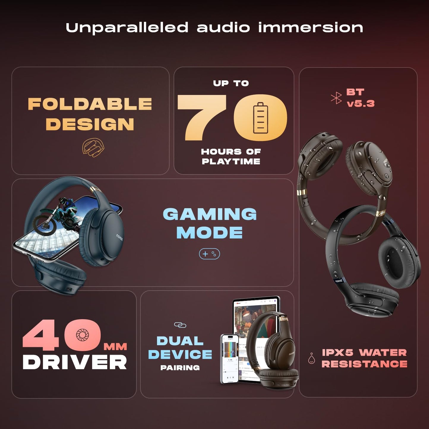 Three Wireless On-Ear Headphones