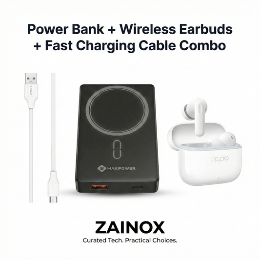 Power Bank 10000mAh +TWS Earbuds+ Type-C Cable Combo
