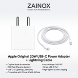 Apple 20W USB-C Power Adapter + Lightning Cable Combo