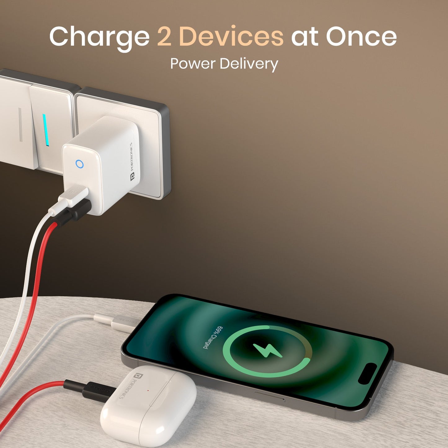 Portronics 35W Adapto 35B