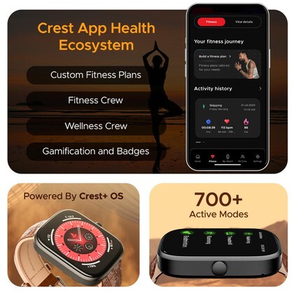 boAt Ultima Chronos Smart Watch with 4.97 cm