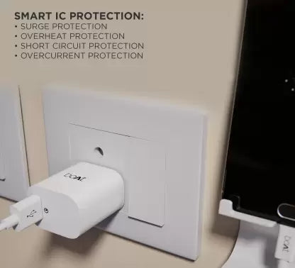 boAt 18w WCD QC3.0 Fast Charger Adaptor with Type C Cable